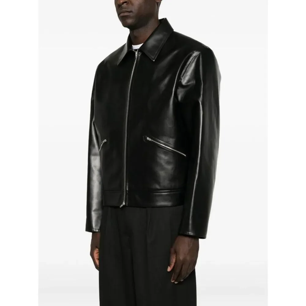 Jil Sander Black Jackets - Leather Jackets Men